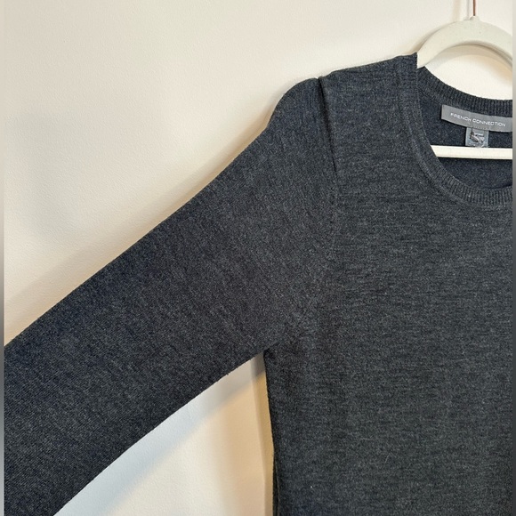 #19- Long sweater dress in charcoal colour - Picture 2 of 7